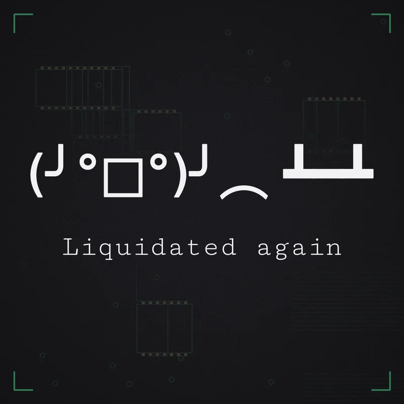 (╯°□°)╯︵ ┻━┻ Liquidated again