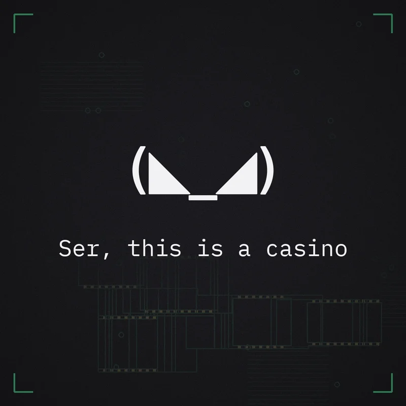 (◣_◢) Ser, this is a casino