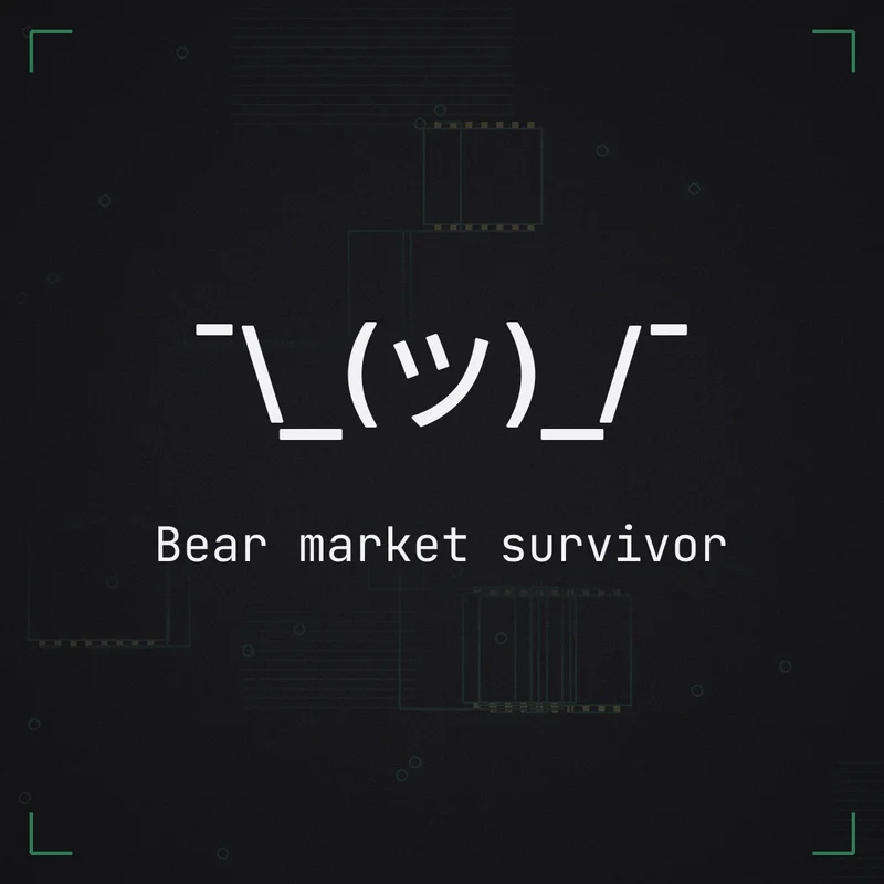 ¯\_(ツ)_/¯ Bear market survivor