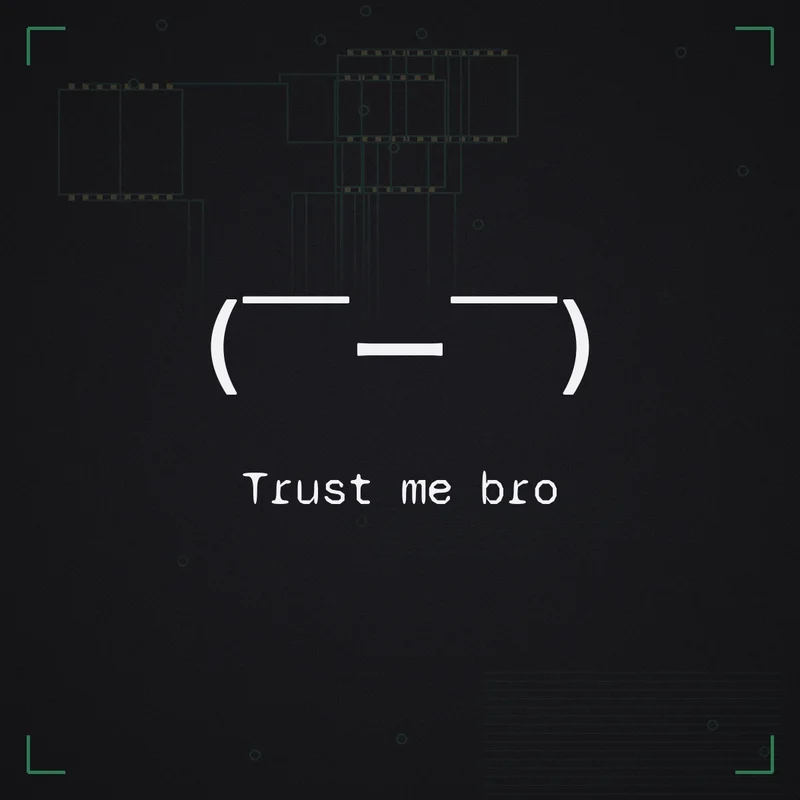 (￣ー￣) Trust me bro