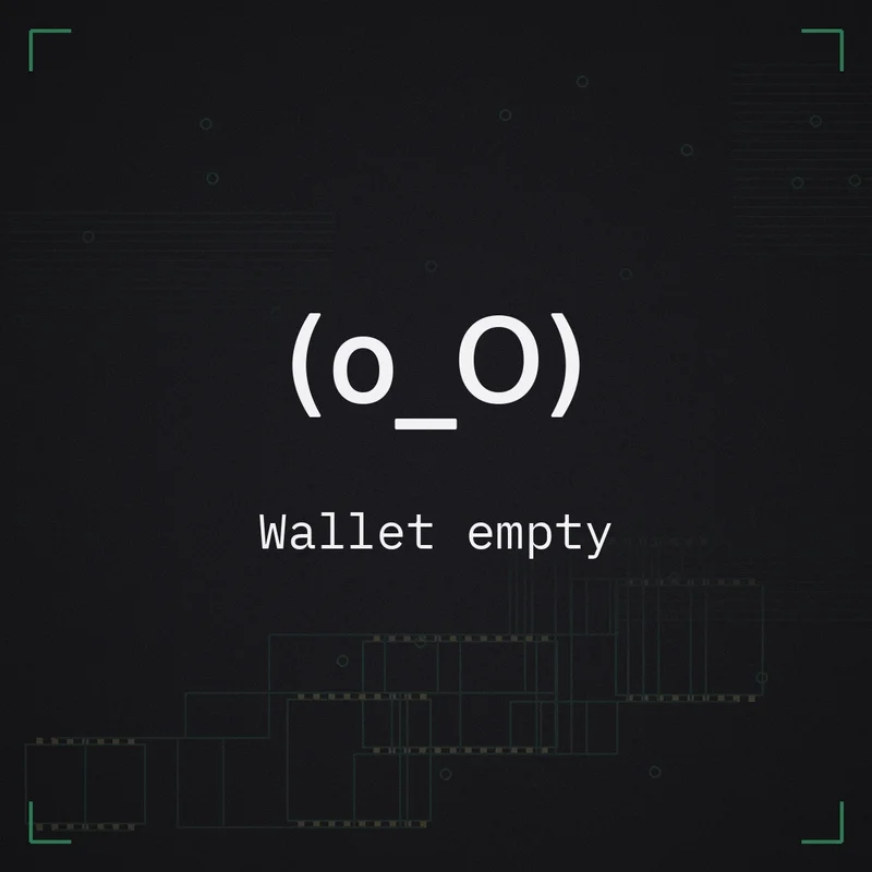 (o_O) Wallet empty