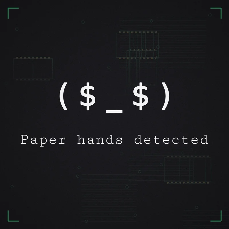 ( $ _ $ ) Paper hands detected