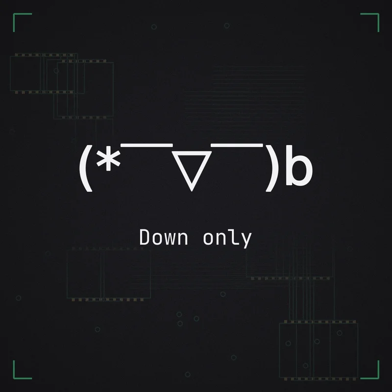 (*￣▽￣)b Down only