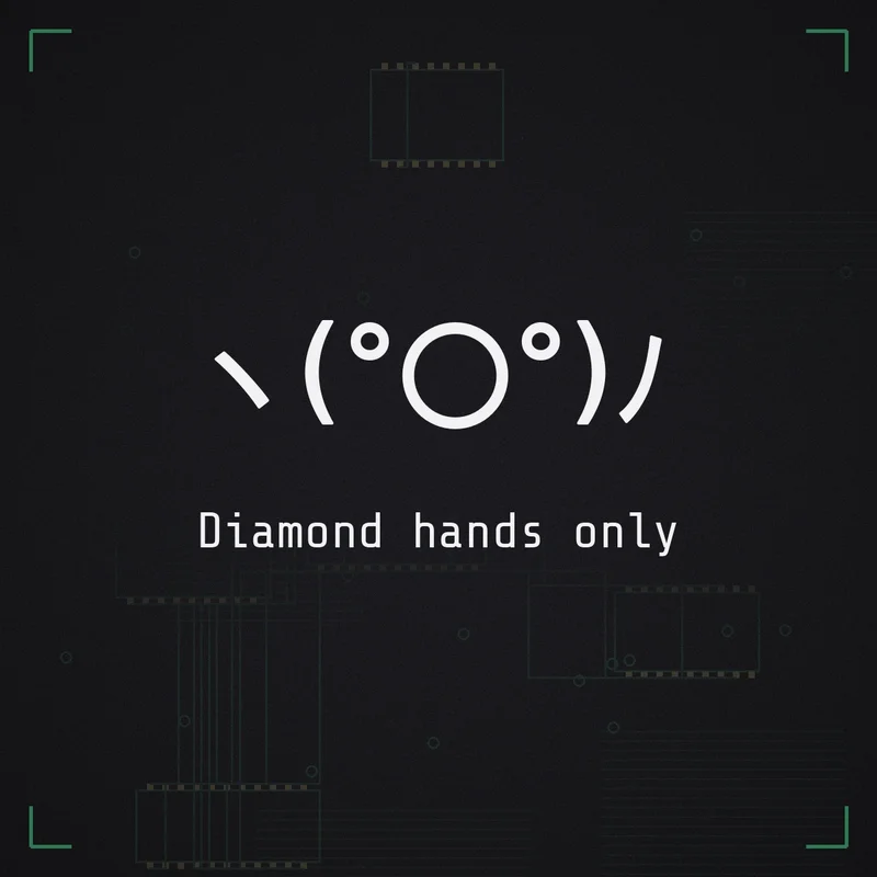 ヽ(°〇°)ﾉ Diamond hands only