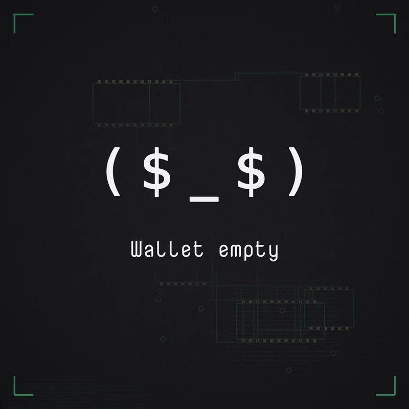 ( $ _ $ ) Wallet empty
