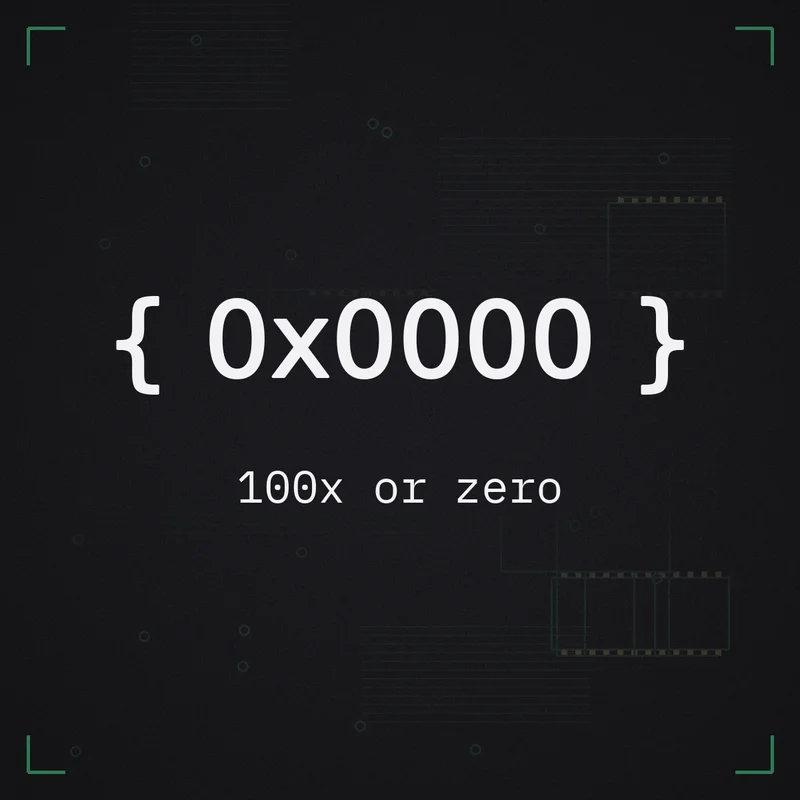 { 0x0000 } 100x or zero