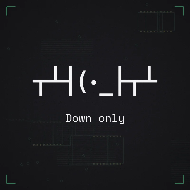 ┬┴┤(・_├┬┴ Down only