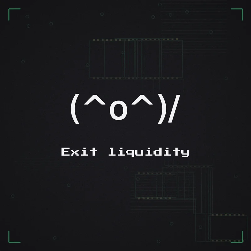 (^o^)/ Exit liquidity