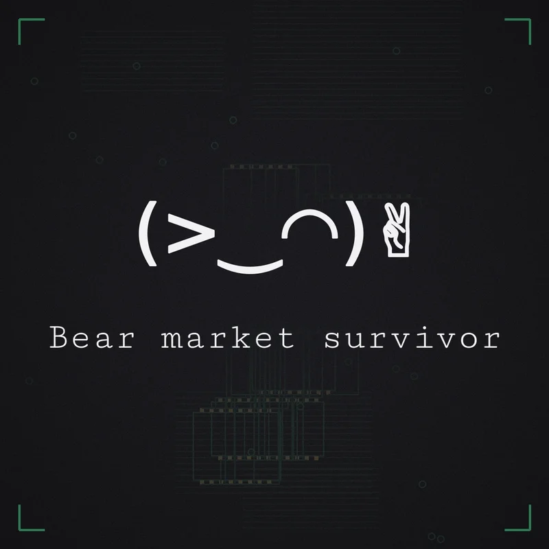 (>‿◠)✌ Bear market survivor