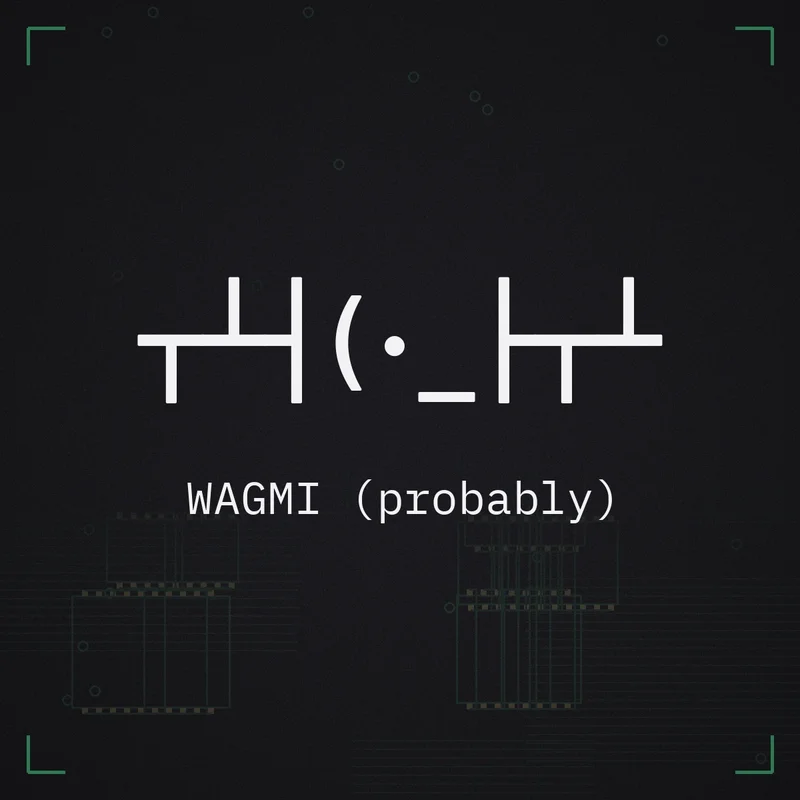 ┬┴┤(・_├┬┴ WAGMI (probably)