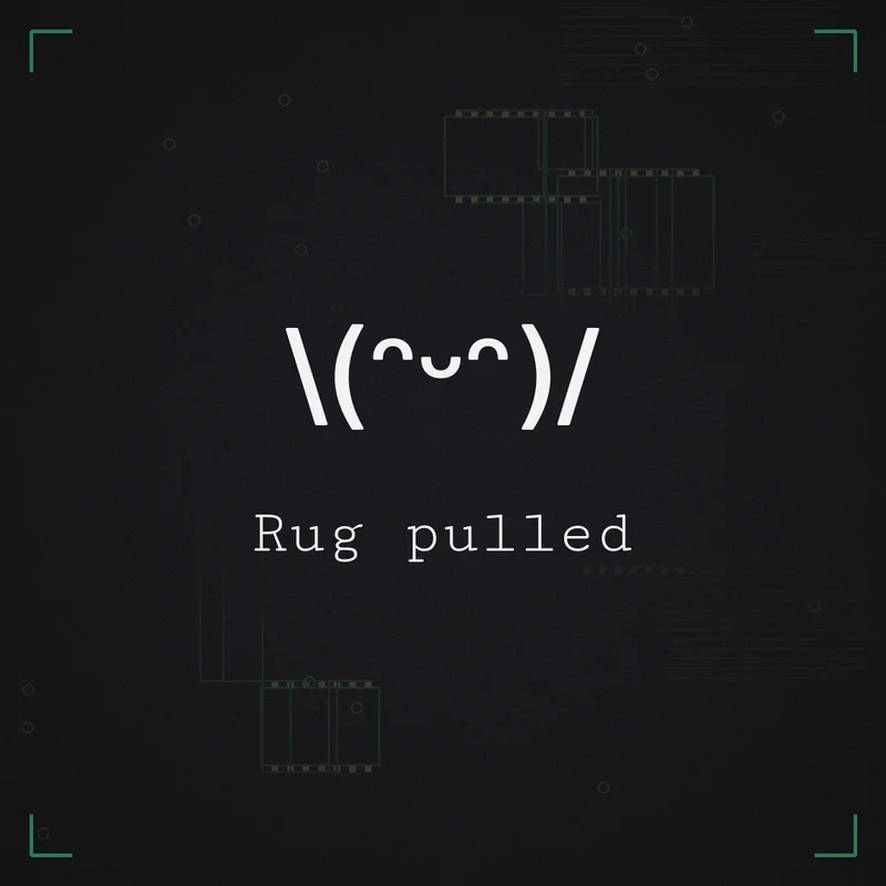 \(ᵔᵕᵔ)/ Rug pulled
