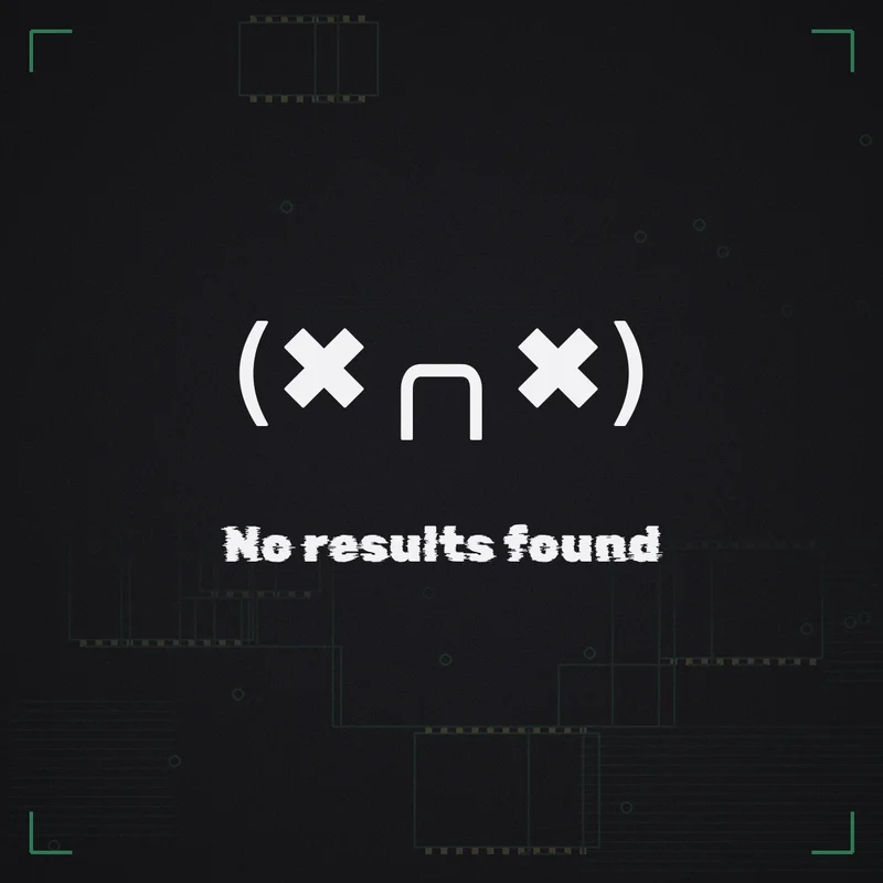 (✖╭╮✖) No results found