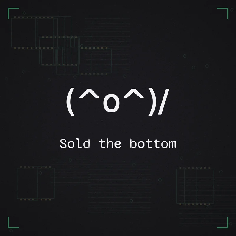 (^o^)/ Sold the bottom