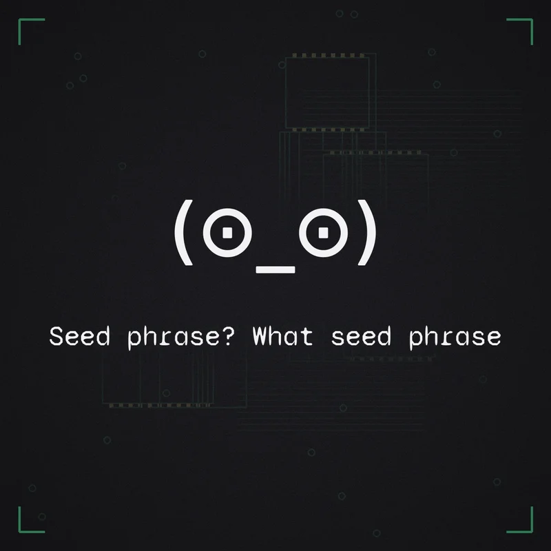 (⊙_⊙) Seed phrase? What seed phrase