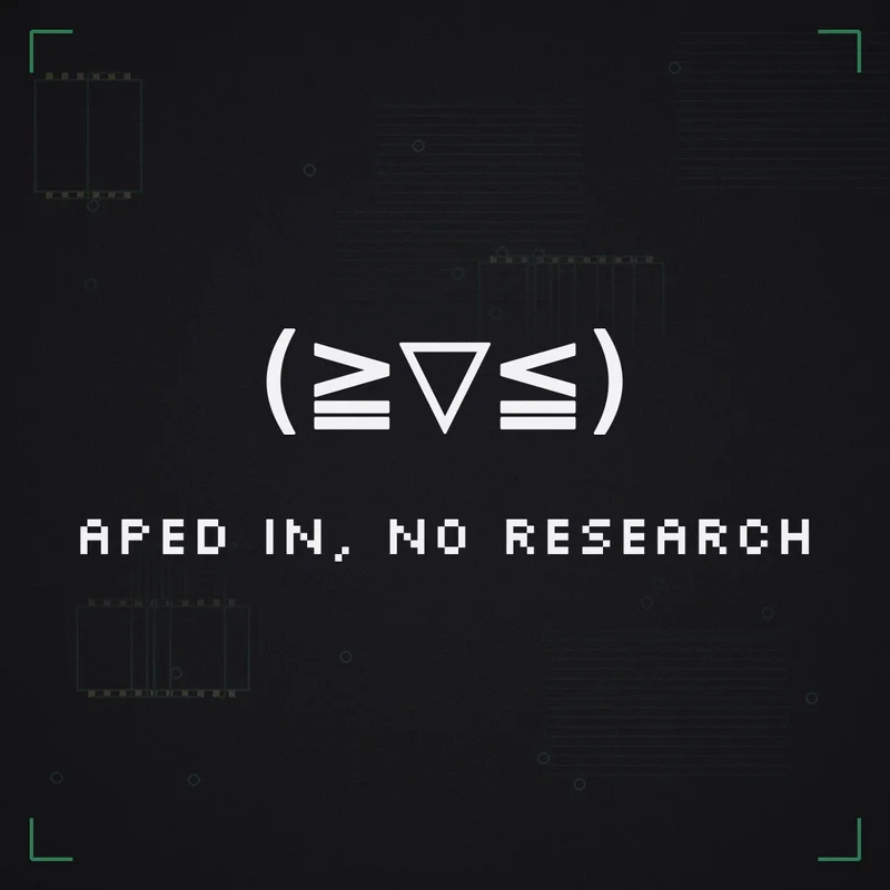 (≧▽≦) Aped in, no research